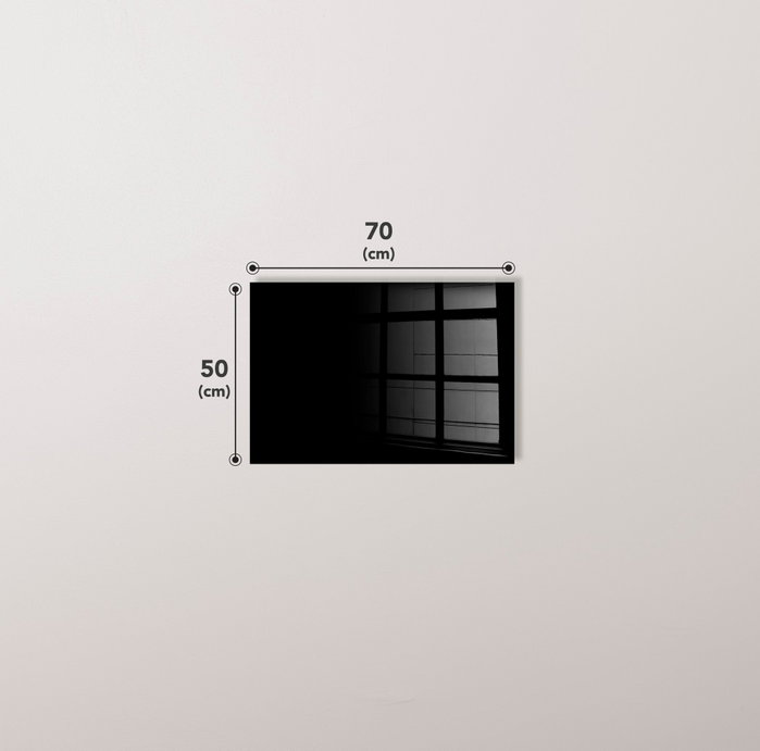Wallity Cuadro decorativo de cristal templado Multicolor 50 x 70 cm
